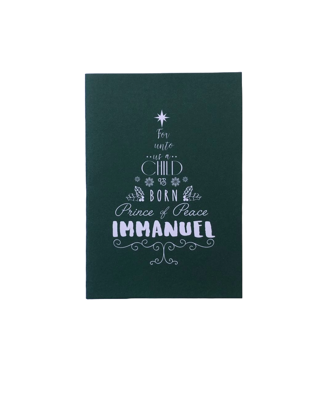 Christmas Immanuel Card New