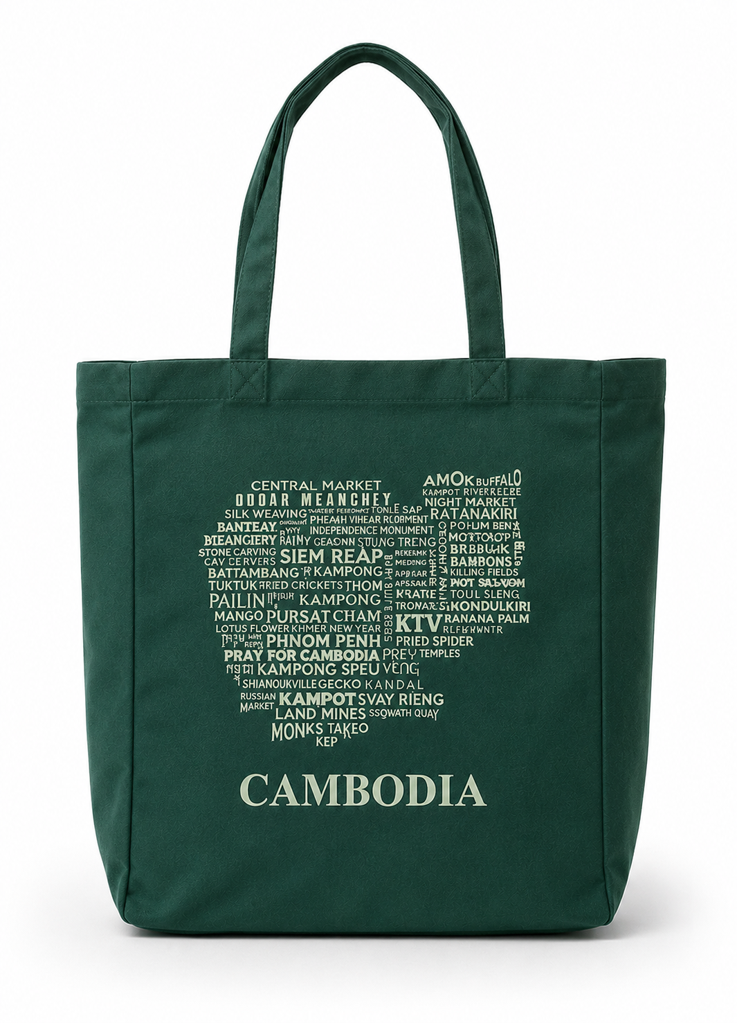 Map (Cambodia) Tote Bag