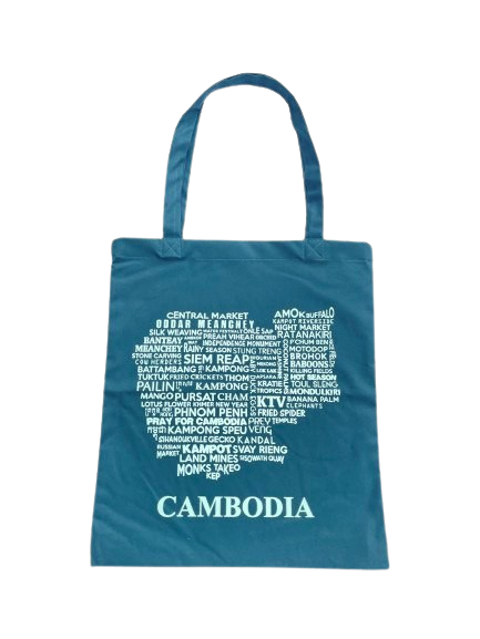 Map (Cambodia) Tote Bag