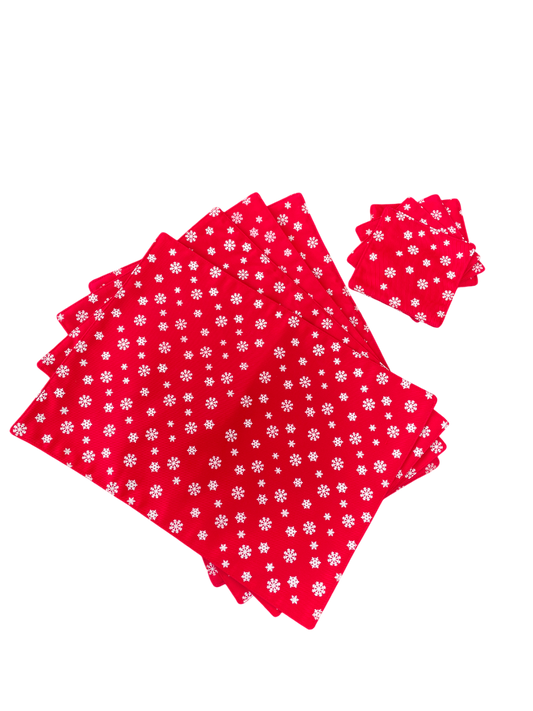 Snowflake Table set (set of 4)