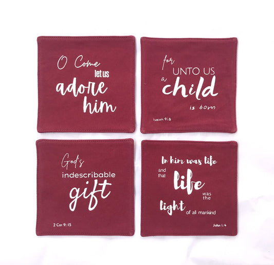 Adore Him Coasters - Christmas