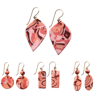 Ancient Pink  Earrings