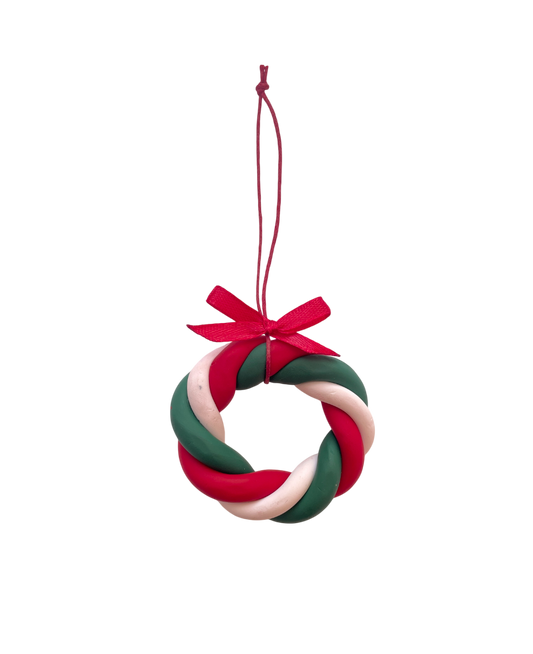 Clay Wreath Ornament