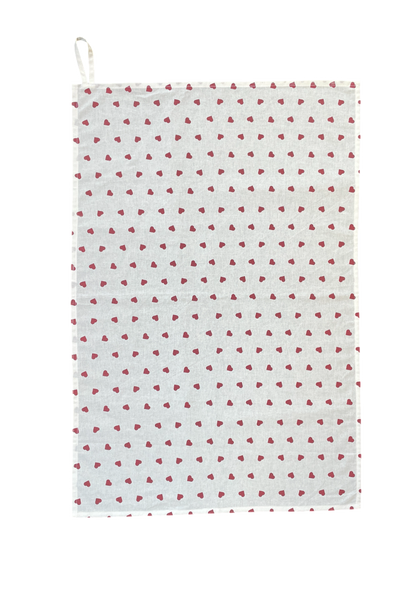 Heart tea towel
