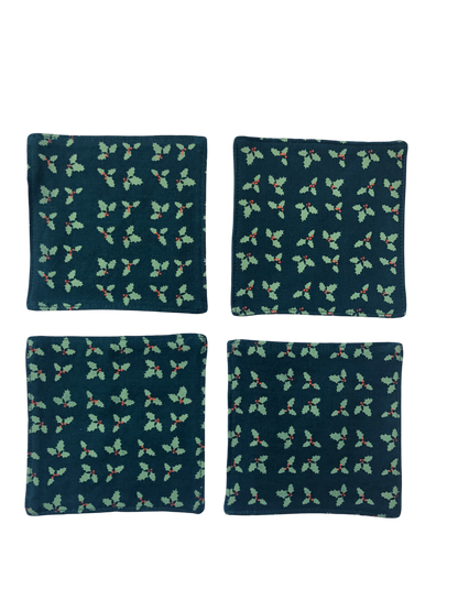 Holly Coasters (set of 4)