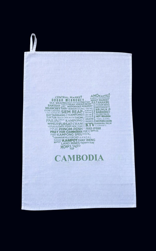 Map Tea Towel