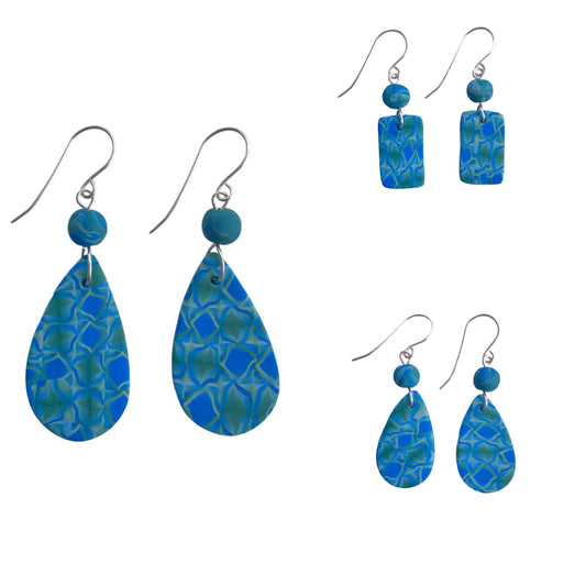 Kashmir Earrings  (BLUE)