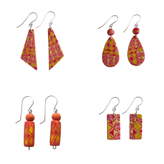 Kashmir  Earrings (ORANGE)