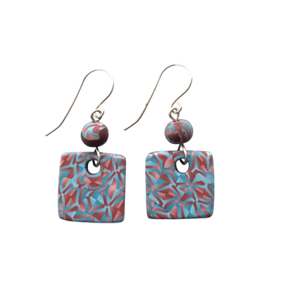 Kashmir Earrings - Terracotta