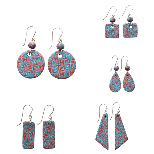 Kashmir Earrings - Terracotta