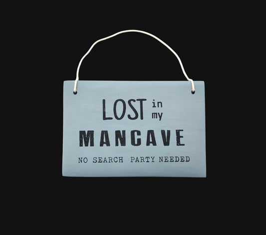 Mancave Plaque