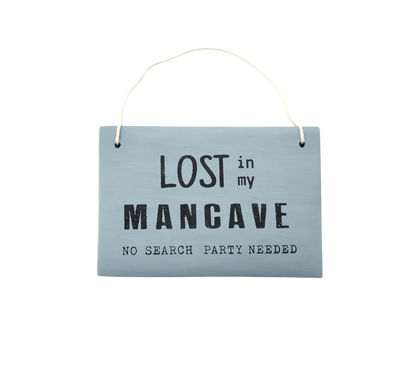 Mancave Plaque