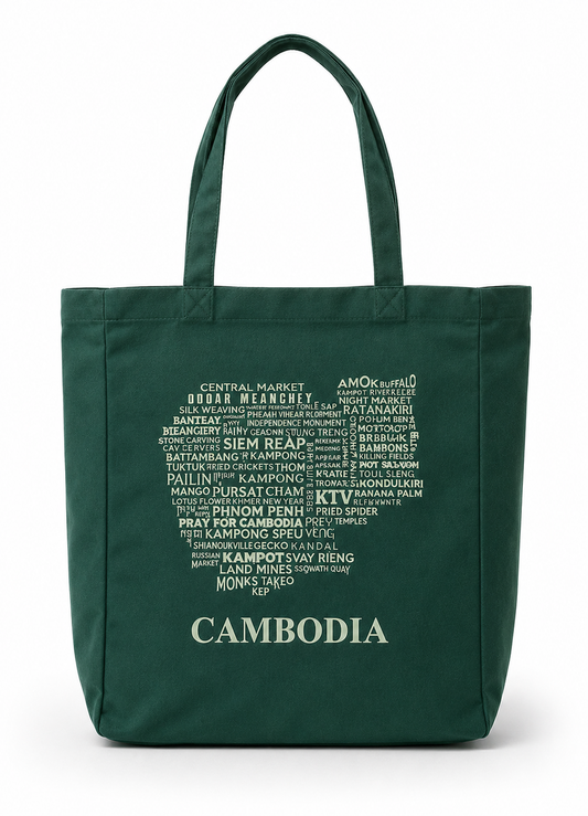 Map (Cambodia) Tote Bag