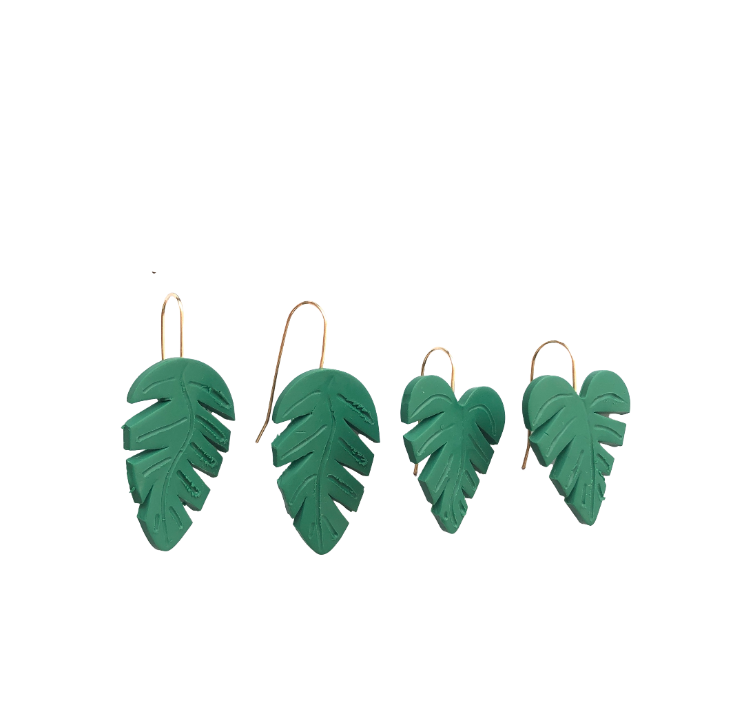 Monstera Earring