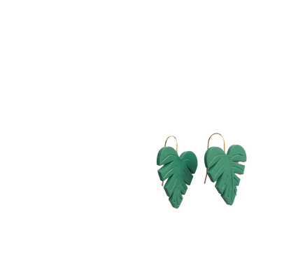 Monstera Earring