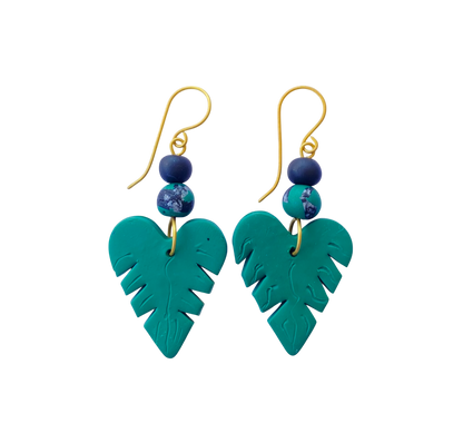Monstera Leaf Earring