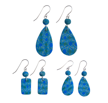 Kashmir Earrings  (Blue)