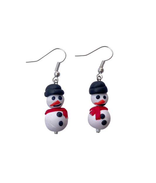 Snowman earrings